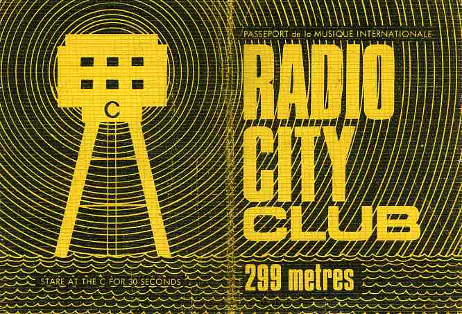 Radio City Club Card front