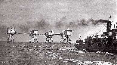 Supply Ship leaves Shivering Sands in the 1940's