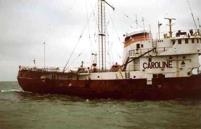 Starboard side of Ross Revenge close up