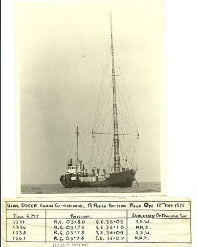 Mi-Amigo anchorage 1975