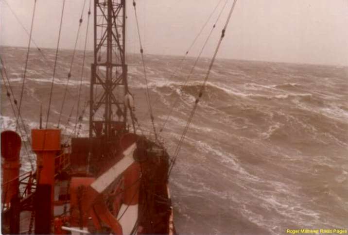 Mi-Amigo in heavy seas