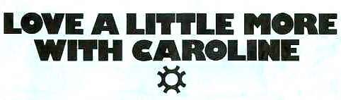 Love Caroline Sticker