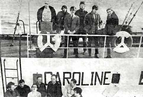 Group on Mi-Amigo top deck