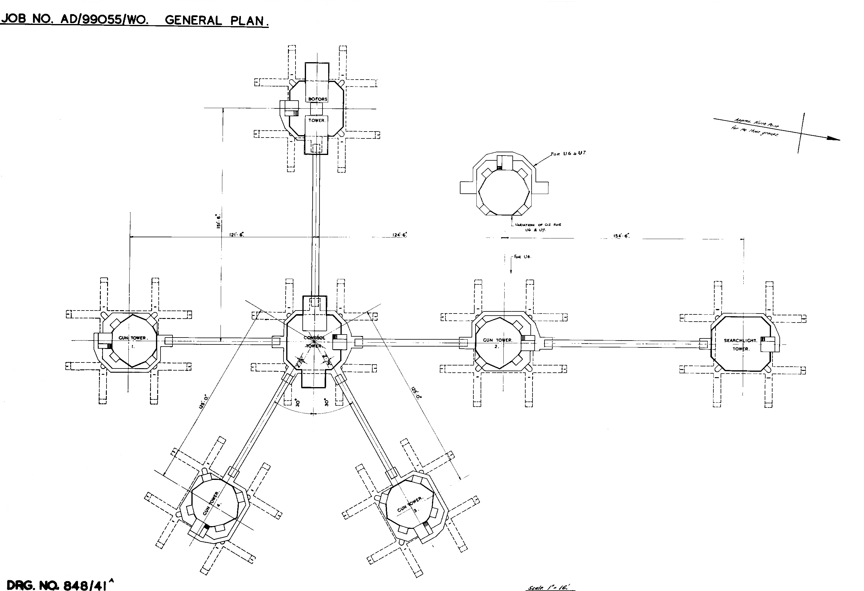 War Office Thames Estuary Army Fort Plan