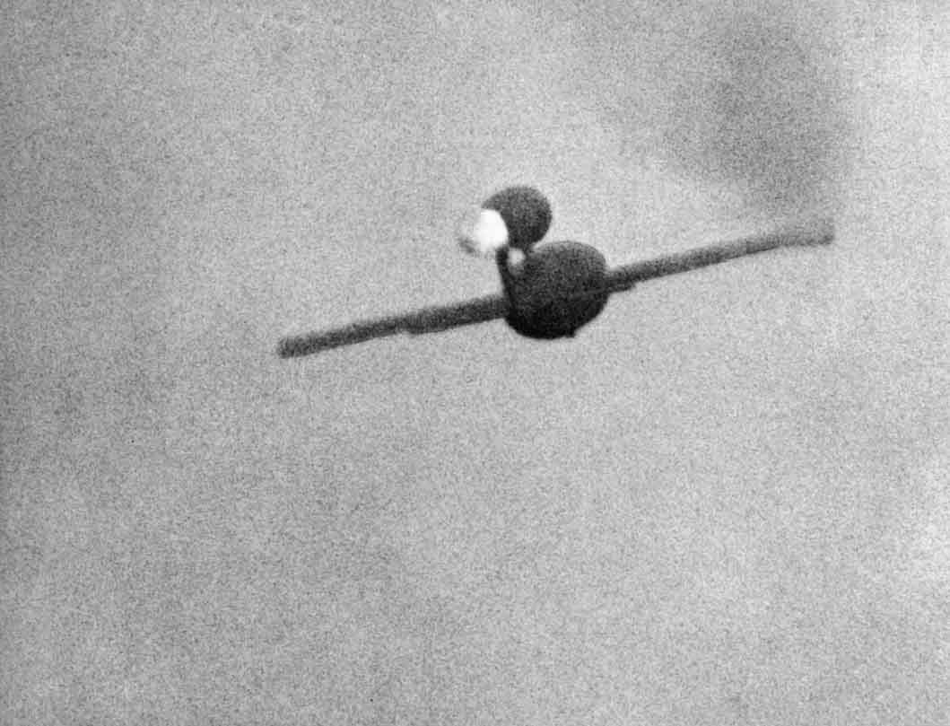 V1 Rocket Bomb in flight