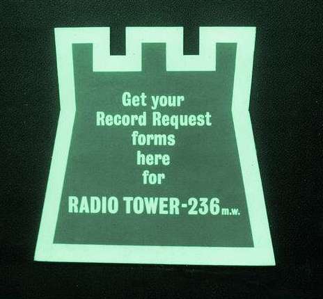 Radio Tower Shop Sticker