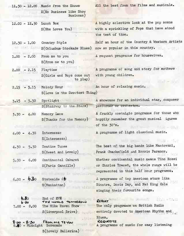 Radio 390 diary back