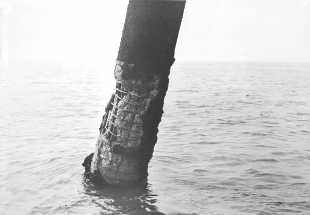 Nore Searchlight Tower leg damage