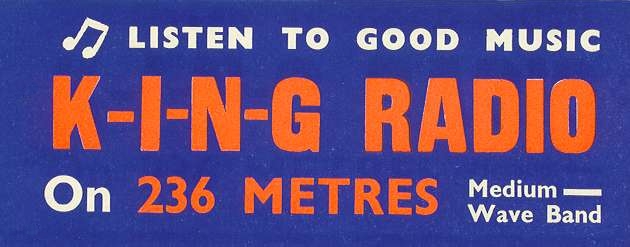 KING radio sticker
