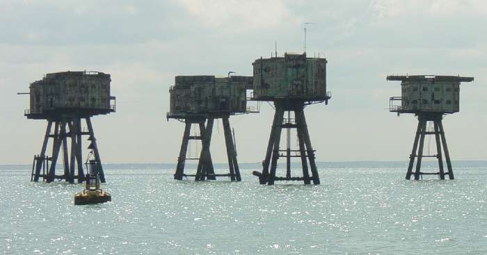 Shivering Sands Towers looking south west