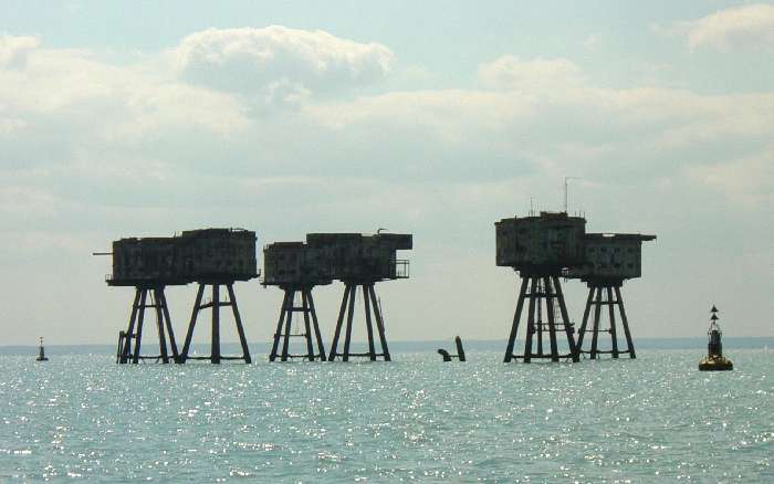 Shivering Sands Towers looking south west
