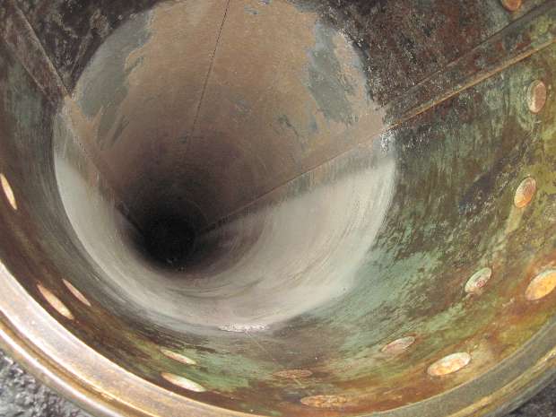 Holland 1 inside of torpedo tube