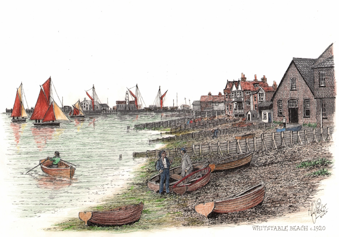 Whitstable Beach in 1920's