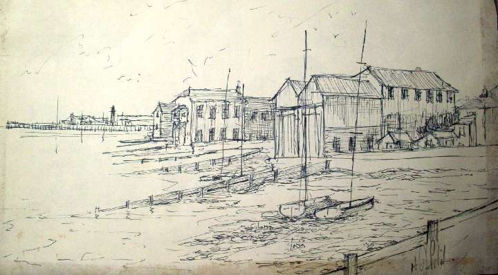 Whitstable Harbour from Neptune Beach