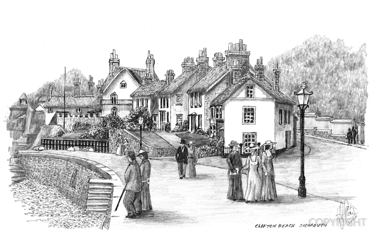 Clitfon Beach, Sidmouth, Devon