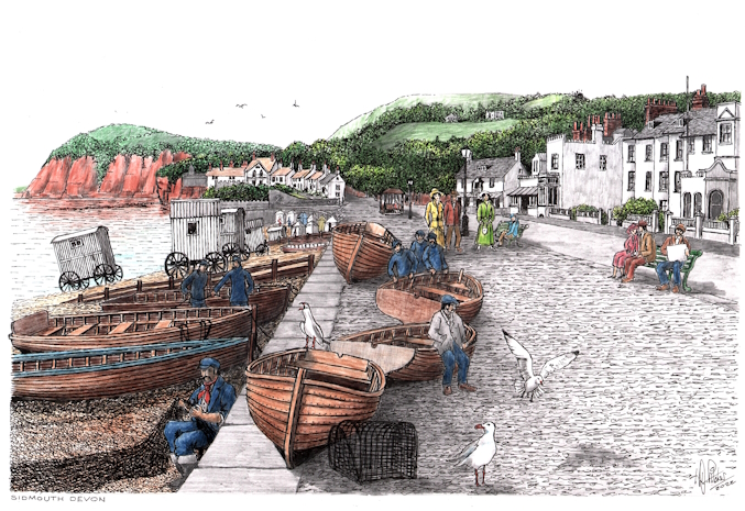 Sidmouth Promenade, Devon
