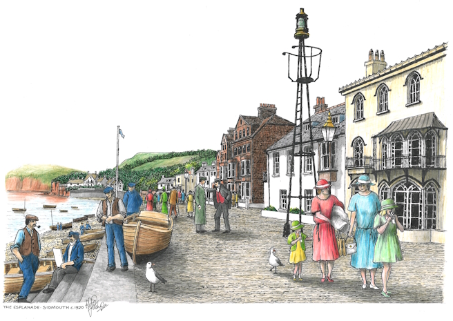 The Esplande, Sidmouth in the 1920's