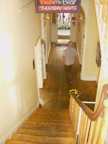 Front door from stairs