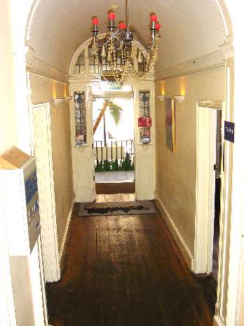 Front door from inside