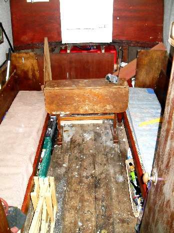 View down from hatchway