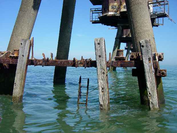 Red Sands Army Forts G1 Gun Tower legs