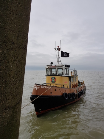 X-Pilot hanging off Souther Gun Tower
