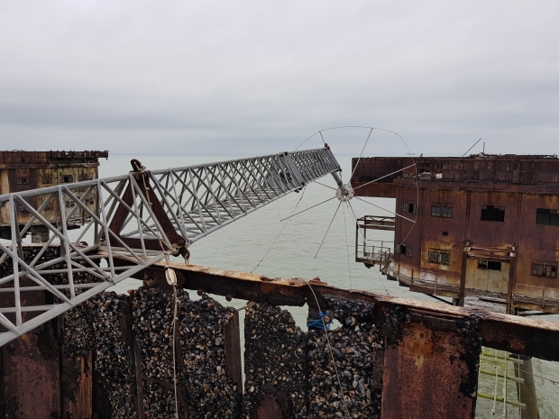 Collapsed Red Sands Radio Antenna