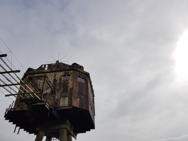 Southern Gun Tower Collapsed Red Sands Radio Antenna