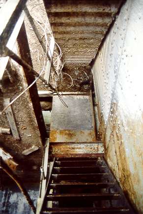 Stairs to Intermediate Level of Bofors Tower Stairs to Intermediate Level of Bofors Tower