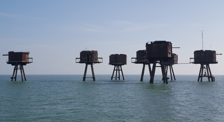 Red Sands Forts close view from the west