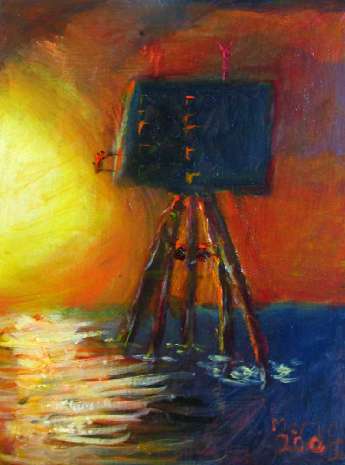 8 year olds painting of Red Sands