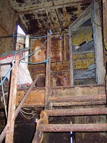 Gunners Tool Cupboard at top of roof stairs
