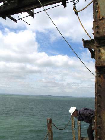 On walkway looking South West
