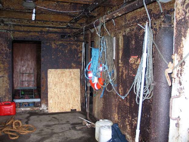 Interior looking from open doors