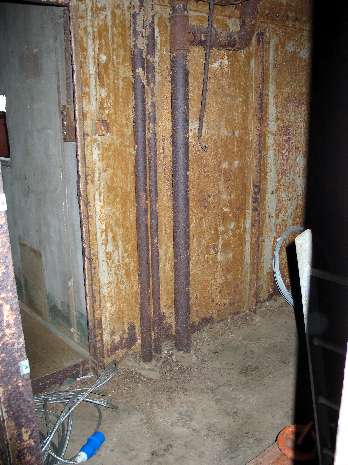 By entry looking into NCO's Washroom