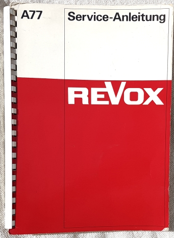 Revox A77 service manual