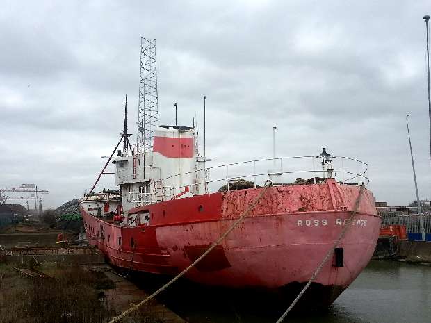 Ross Revenge Portside stern 1st March 2013