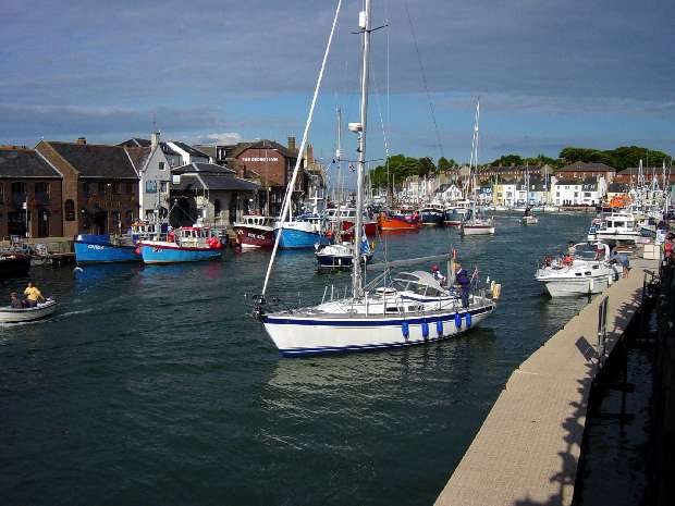 Weymouth seaward from lifting bridge
