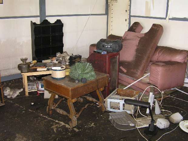 Lounge being cleared