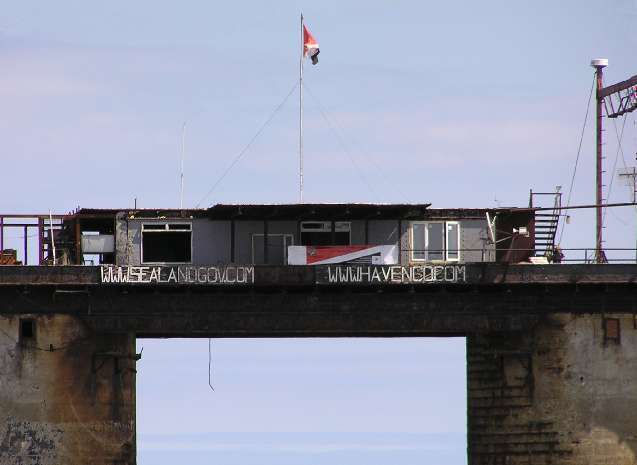 Sealand Fort close up top deck