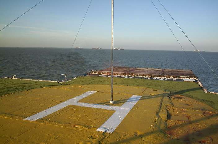 Heli-pad looking north