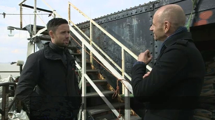 Liam Bates and Evan Davis