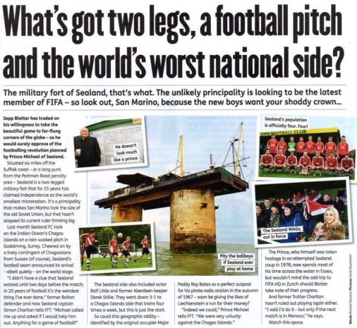 Sealand vs Chagos Islands