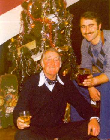 Roy & Michael Bates at Christmas 1981