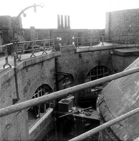 View down into Horse Sands Fort 1969