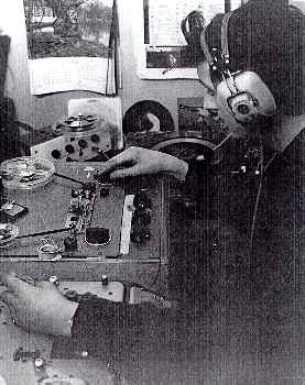 Chris Cross at Brennel tape machine