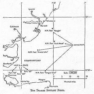 HM Thames Fort Locations