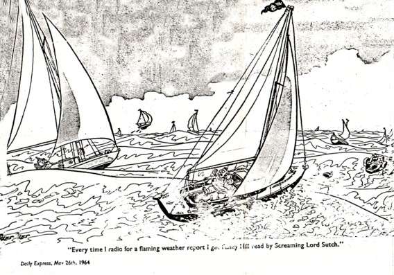 Daily Express Cartoon on Radio Sutch