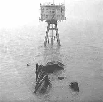 Toppled G2 gun tower