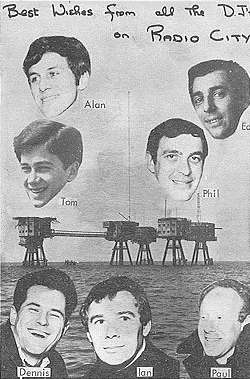 Radio City 1966 QSL card